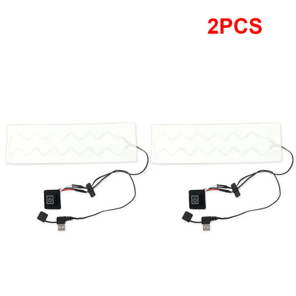 USB Clothes Heater Pad With 3 Gear Adjustable Temperature Electric Heating Sheet Heating Warmer Pad For Vest Jacket